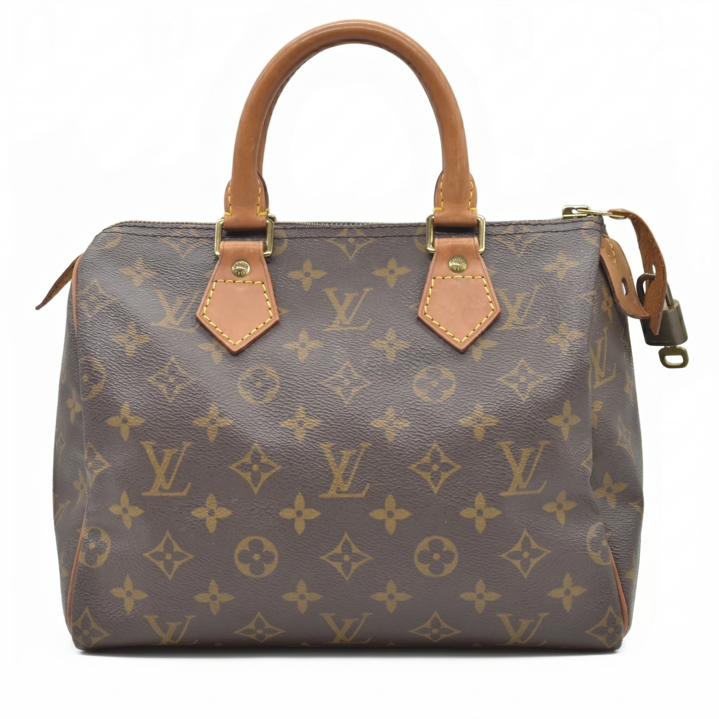 $1490 1995 Louis Vuitton Speedy 25 Handbag Brown Monogram SP0915