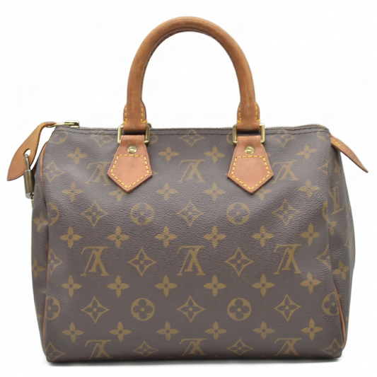 $1490 1995 Louis Vuitton Speedy 25 Handbag Brown Monogram SP0915