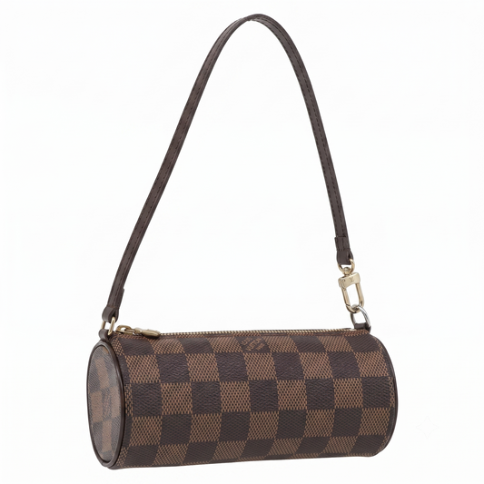 $1560 LOUIS VUITTON Damier Ebene Papillon Pochette VINTAGE