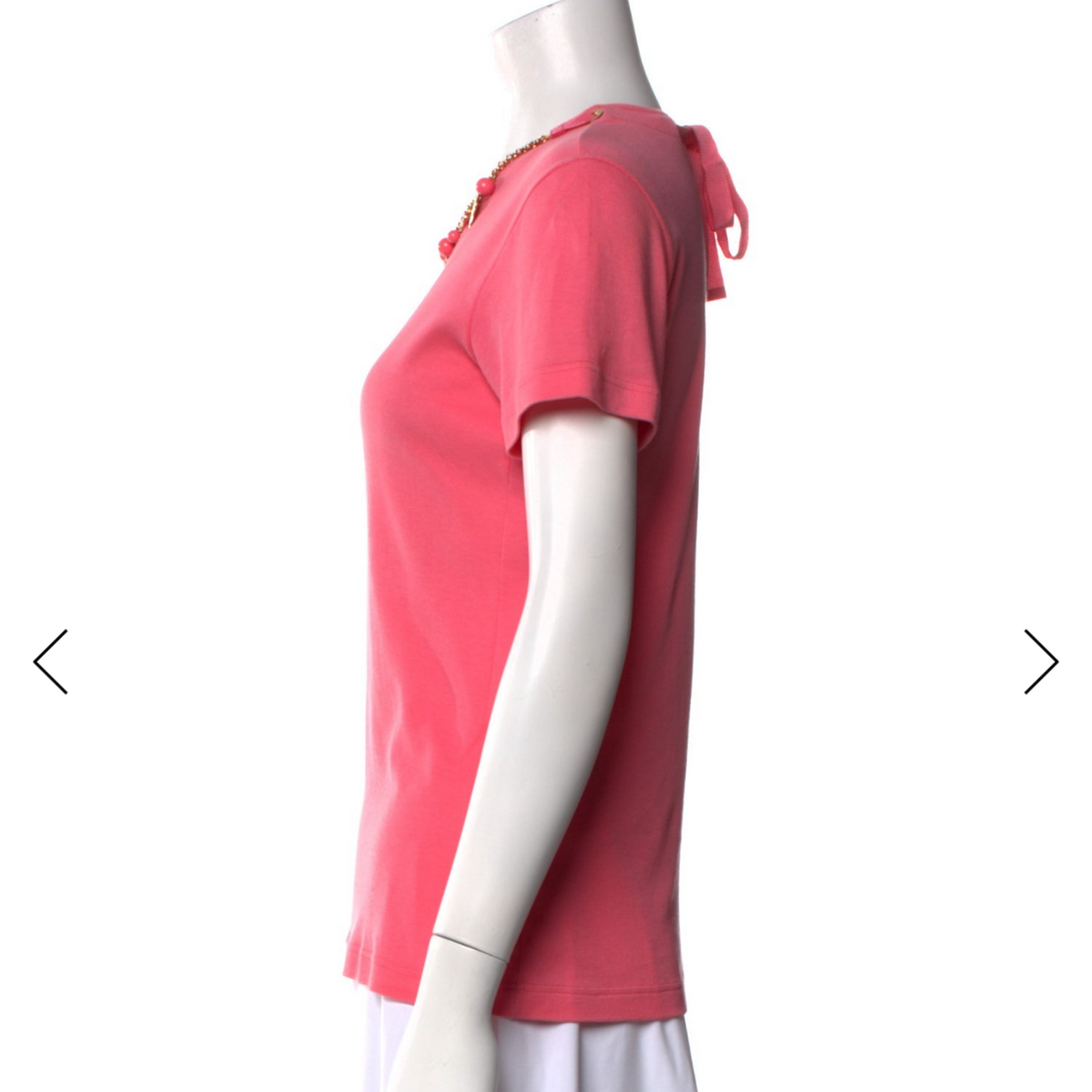 Louis Vuitton Necklace T Shirt Pink Medium
