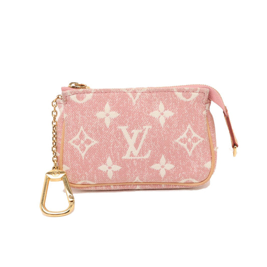 Louis Vuitton  Denim Jacquard Monogram Micro Pochette Accessories Rose