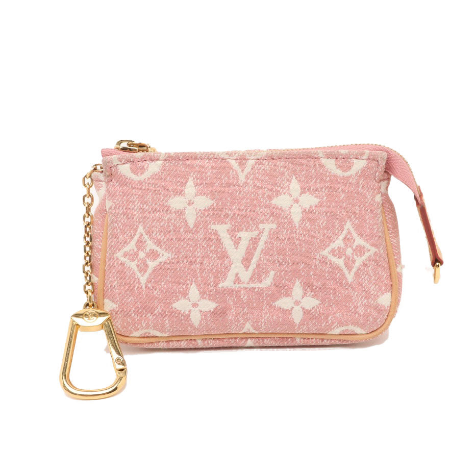 Louis Vuitton  Denim Jacquard Monogram Micro Pochette Accessories Rose