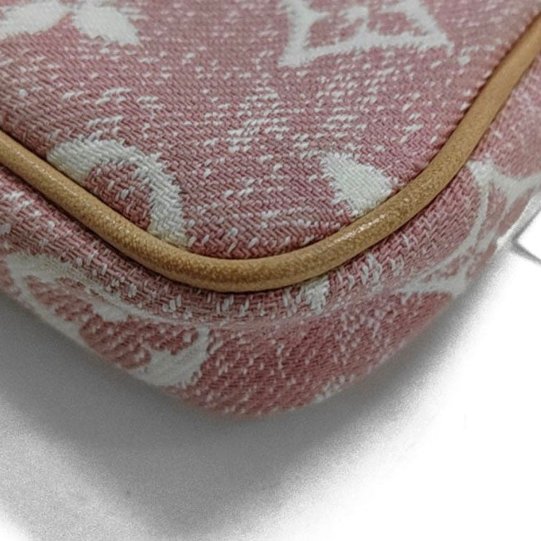 Louis Vuitton  Denim Jacquard Monogram Micro Pochette Accessories Rose