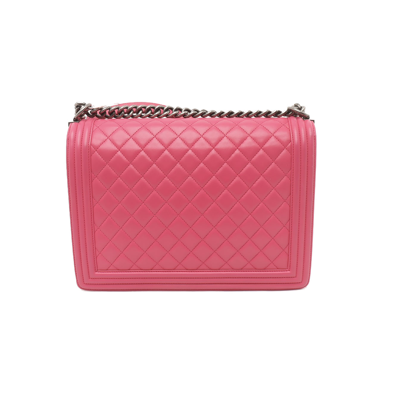 PRE-ORDER Chanel  Lambskin Quilted New Medium Boy Flap Pink