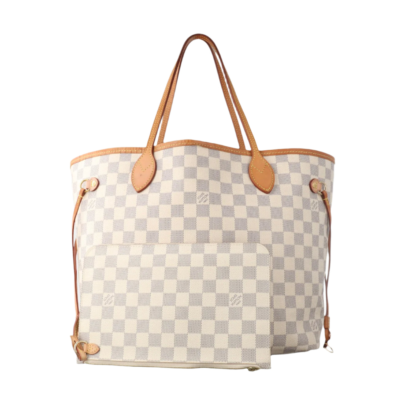 Pre-Order Louis Vuitton Damier Azur Neverfull MM with Pouch