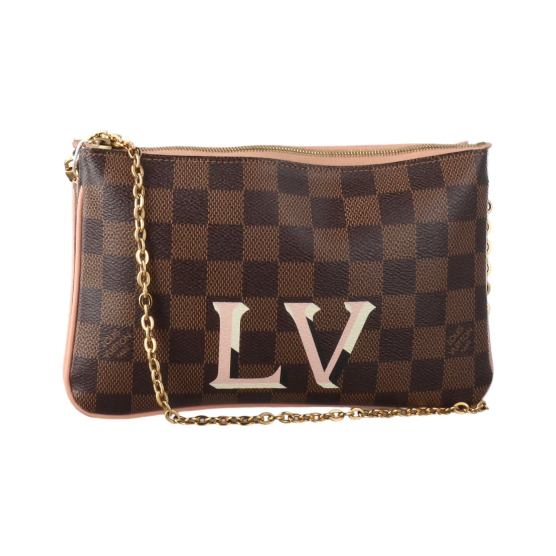 Louis Vuitton Damier Ebene Double Zip Pochette MI1149