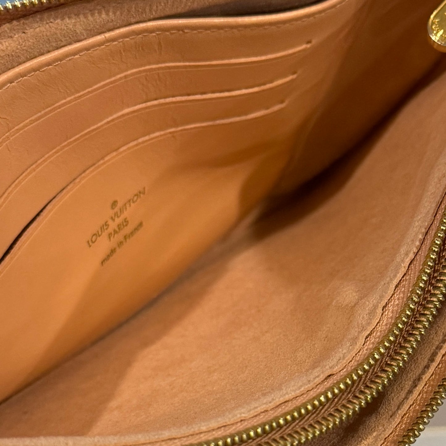 Louis Vuitton Damier Ebene Double Zip Pochette MI1149