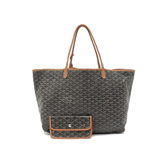 Goyard Goyardine Saint Louis GM Black Gold Tote