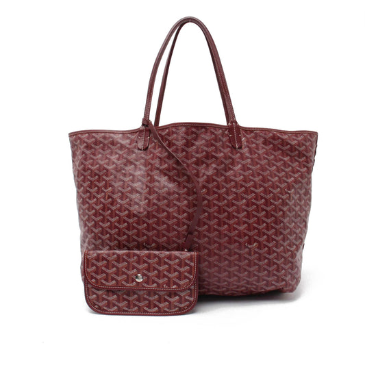 Goyard Goyardine Saint Louis GM Bordeaux Tote with pouch