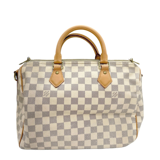 $1980 Louis Vuitton Damier Azur Speedy Bandouliere 30