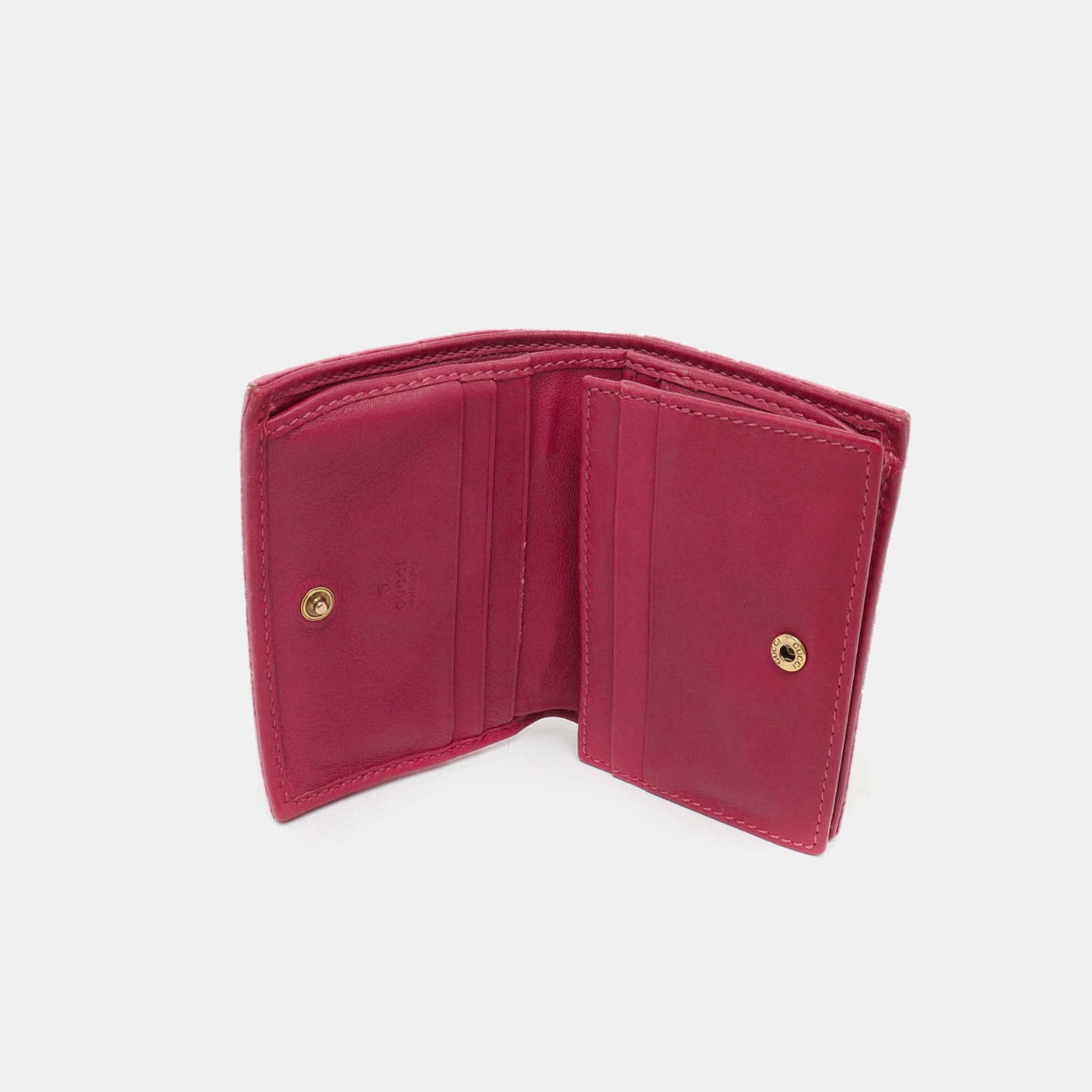 Gucci Velvet Matelasse Pearl Love Embroidered GG Marmont Card Case Wallet Light Raspberry Rose