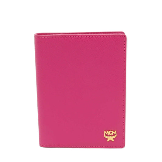 MCM Saffiano Passport Holder Pink