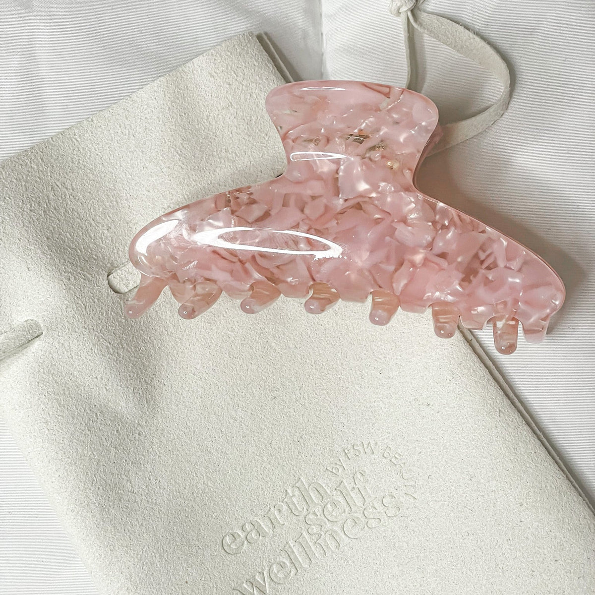 Happy Hour Pink French Biodegradable Claw Clip