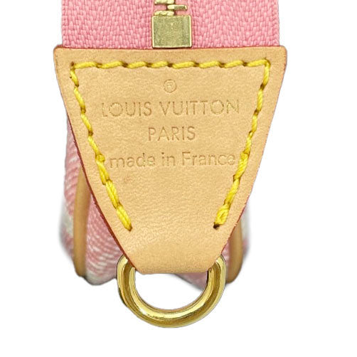 LOUIS VUITTON  Denim Jacquard Monogram Micro Pochette Accessories Rose