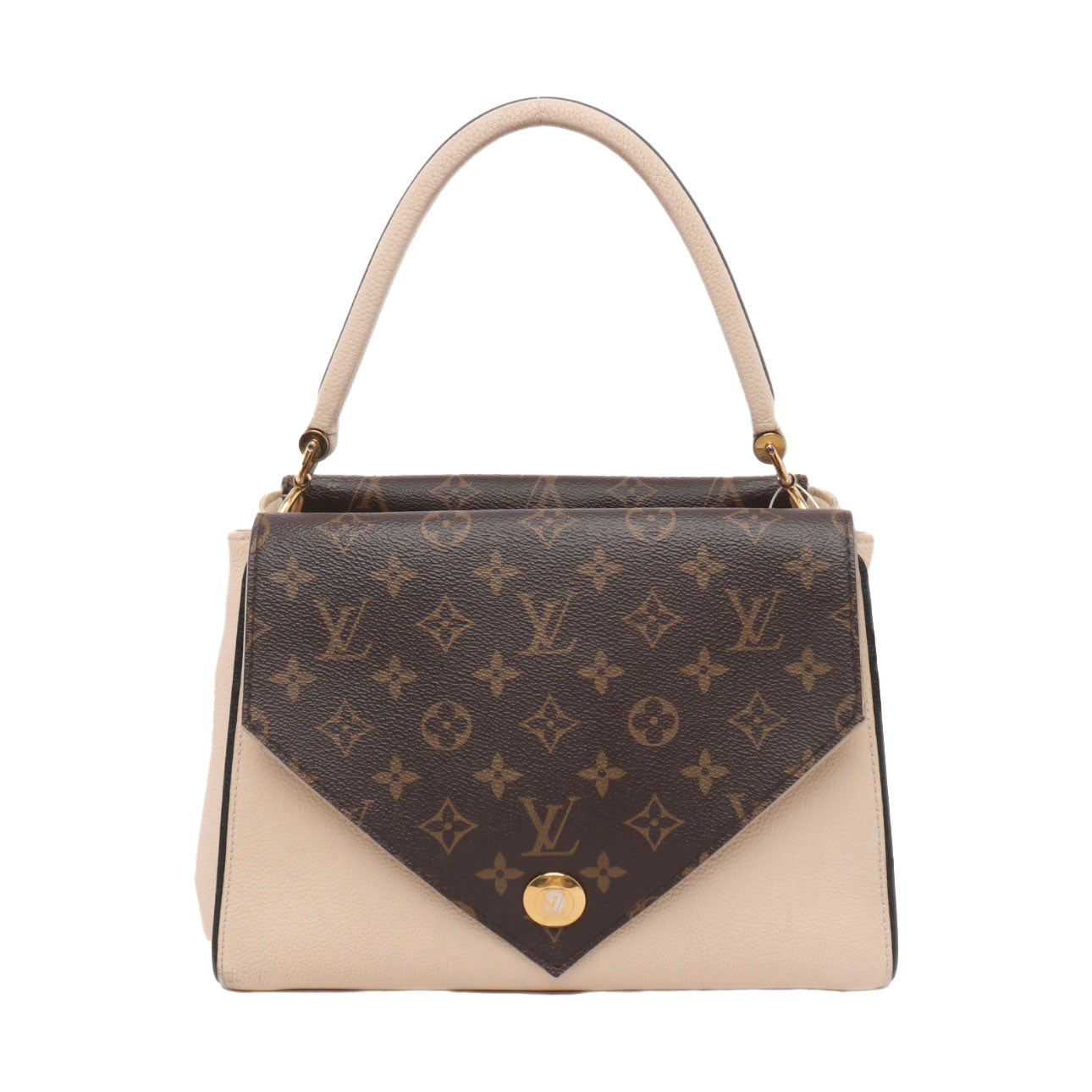 PRE-ORDER LOUIS VUITTON  Grained Calfskin Monogram Double V Creme