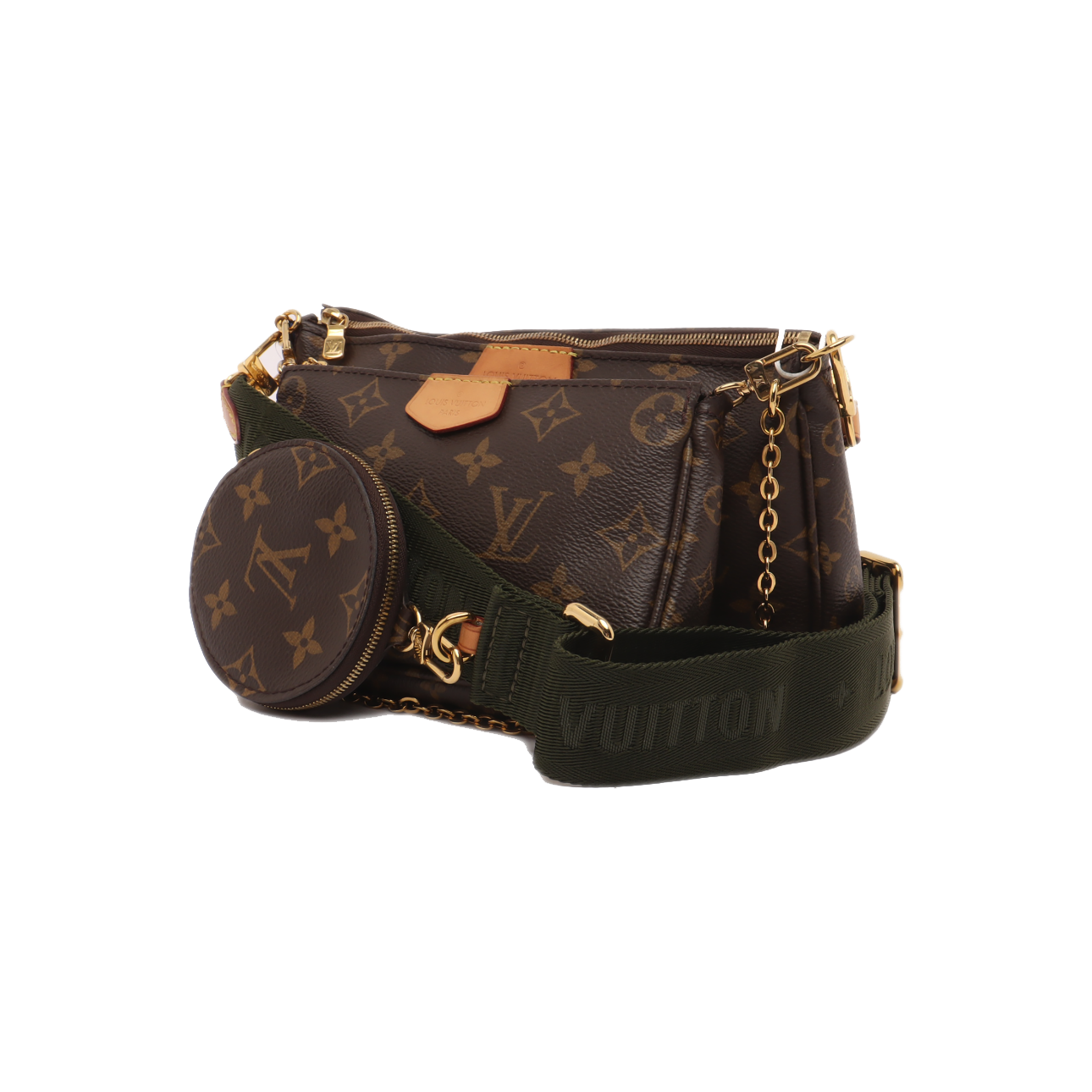 PRE-ORDER Louis Vuitton  Monogram Multi Pochette Accessories Kaki