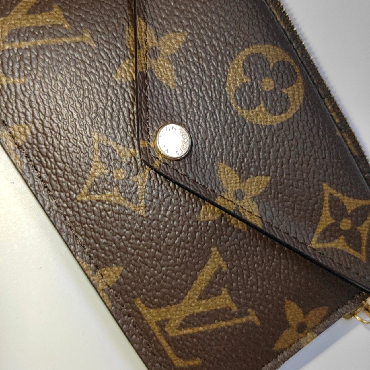 Louis Vuitton  Monogram Recto Verso Card Holder Black