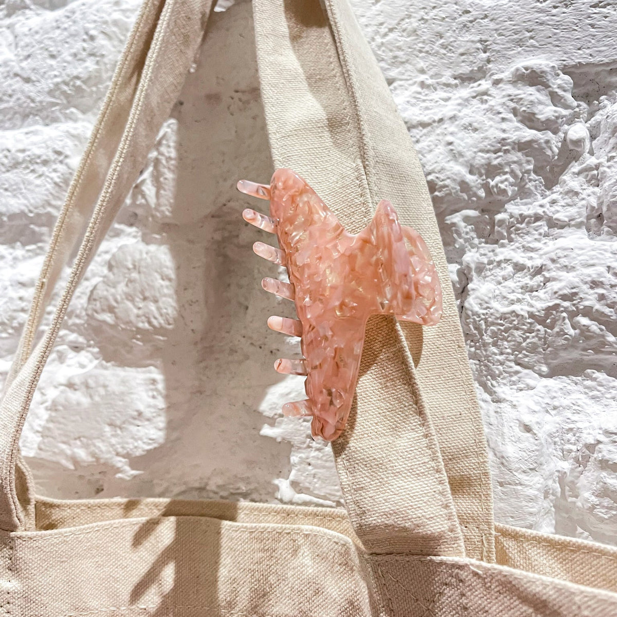 Happy Hour Pink French Biodegradable Claw Clip