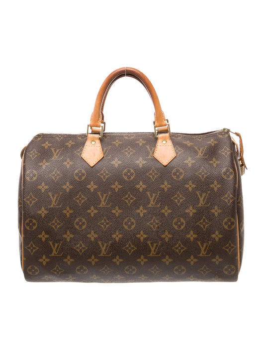 Louis Vuitton LV Hand Bag Speedy 35 Brown Monogram 2011