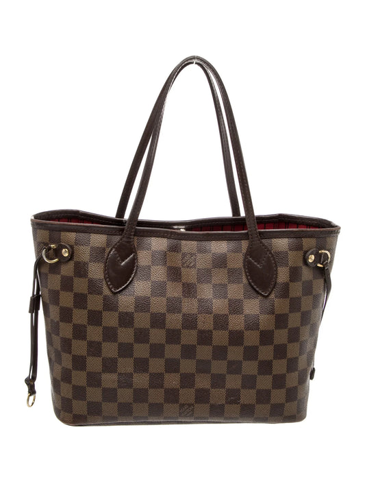 $2100 Louis Vuitton Damier Ebene Neverfull PM