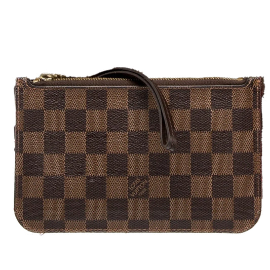 $2100 Louis Vuitton Damier Ebene Neverfull PM Pochette