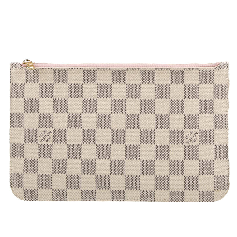 $2170 Louis Vuitton Damier Azur Neverfull MM GM Pochette
