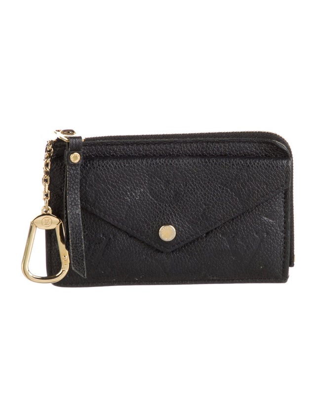 $815 RFID Louis Vuitton Monogram Empreinte Card Holder Recto Verso