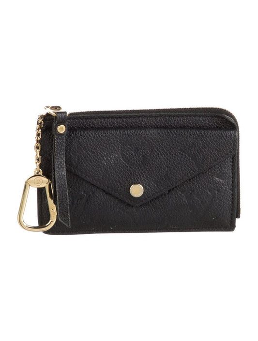 $815 RFID Louis Vuitton Monogram Empreinte Card Holder Recto Verso