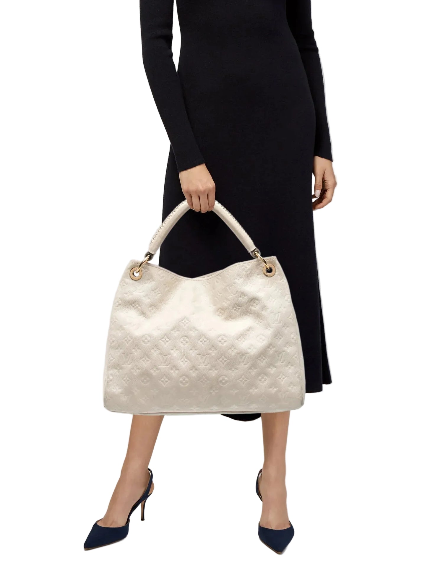$3800 Louis Vuitton Empreinte Artsy MM Neige