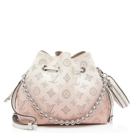 LOUIS VUITTON Bella Mahina Calf Leather Crossbody Bag Lilas Rose