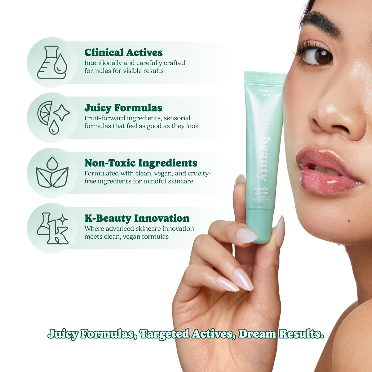 Frosted Mint Shimmer Smoothie Lip Treatment