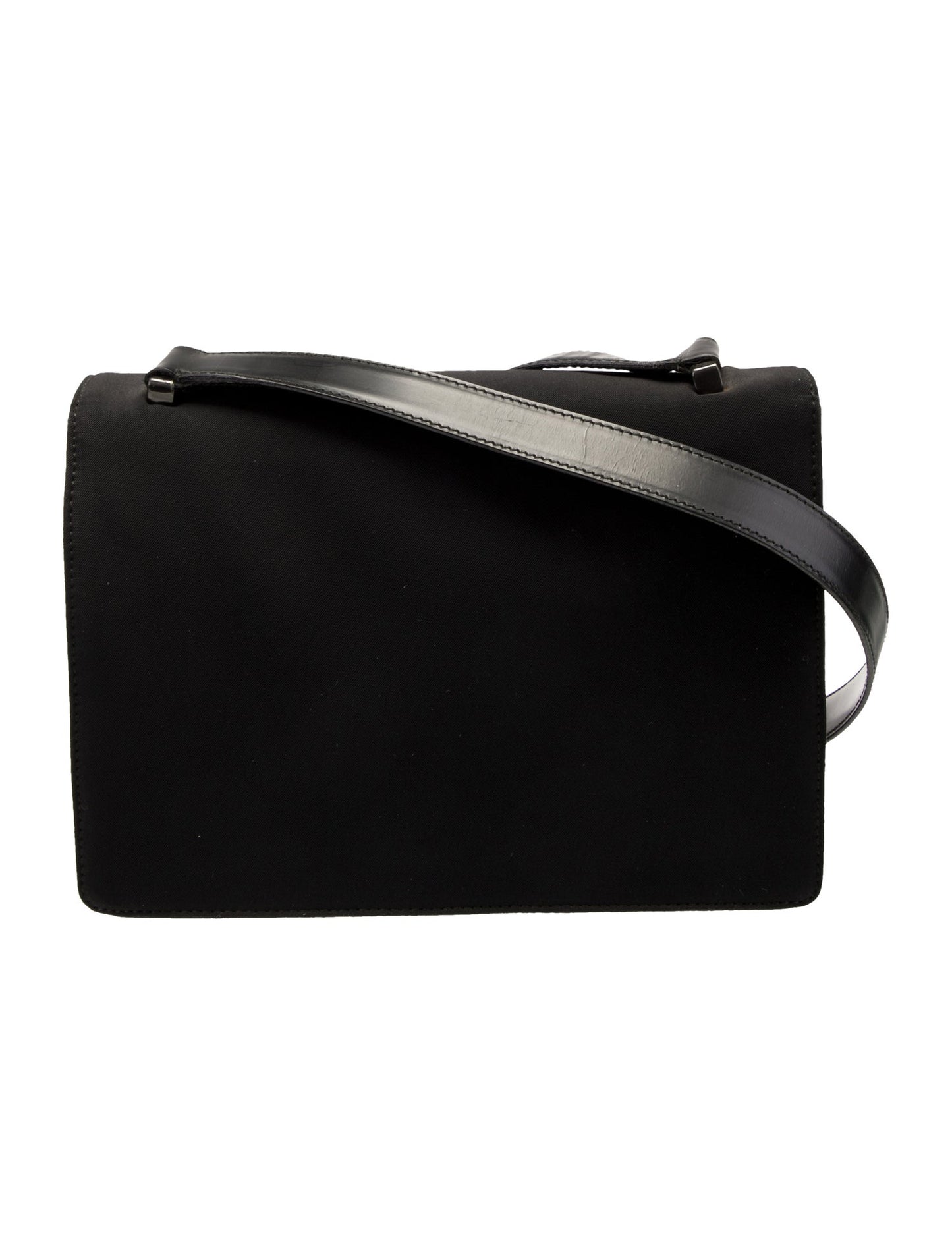 $1100 Prada Tessuto Nylon Push-Lock Shoulder Bag