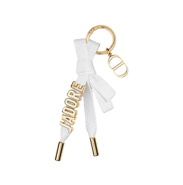 NEW Christian Dior J'adore White and Gold Key Ring Exclusive GWP
