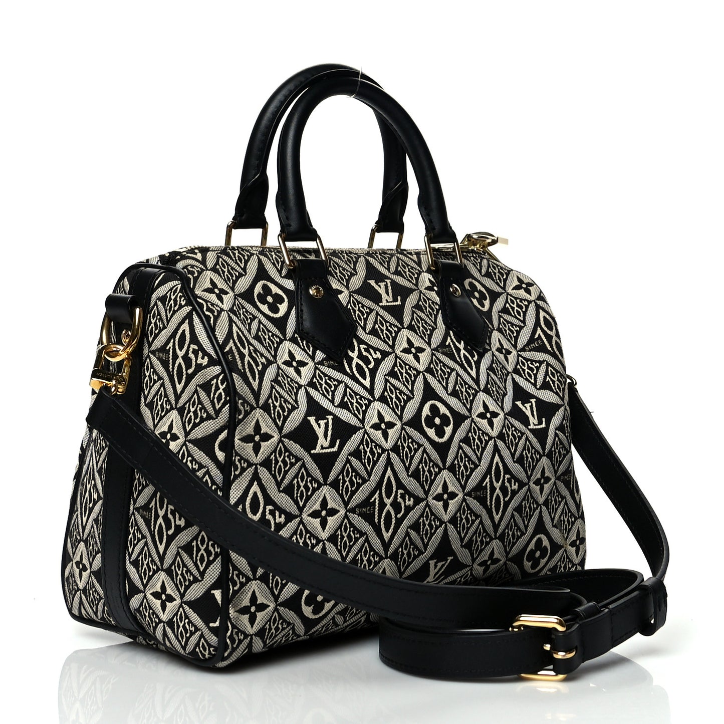 Louis Vuitton Jacquard Since 1854 Speedy Bandouliere 25 Grey