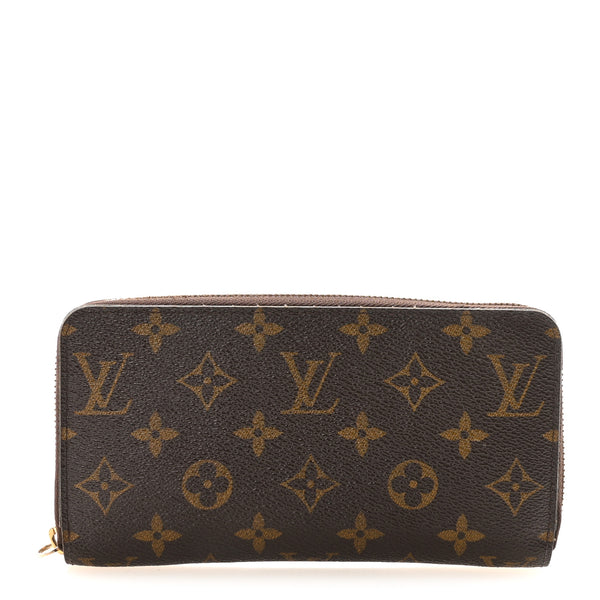 $915 2016 LOUIS VUITTON Monogram Zippy Wallet Fuchsia GI2116