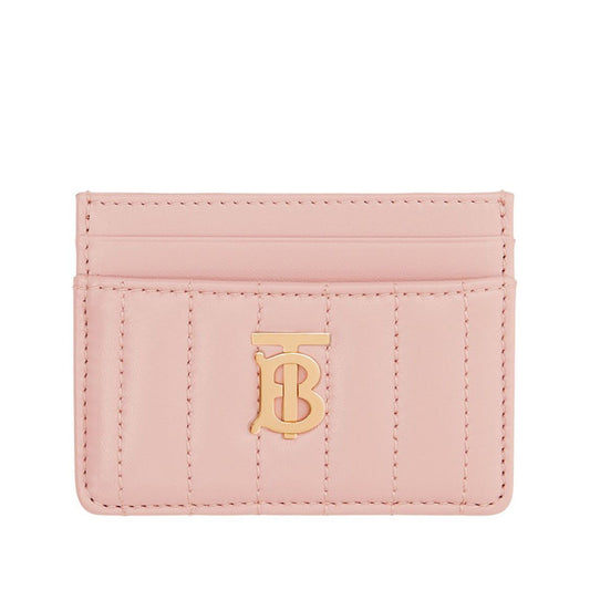 NEW Burberry Lola Quilted Leather Card Case