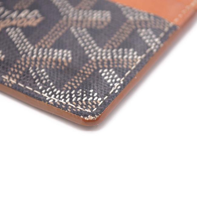 Goyard Brown Saint Sulpice Goyardine Card Holder Black Gold Wallet