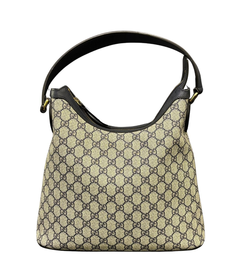$1490 Gucci GG Supreme Linea Navy Hobo Shoulder Tote Bag CONSIGNMENT