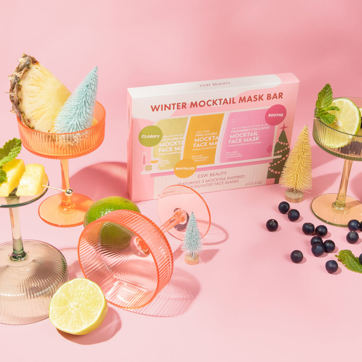 Winter Mocktail Bar Mocktail Mask Set