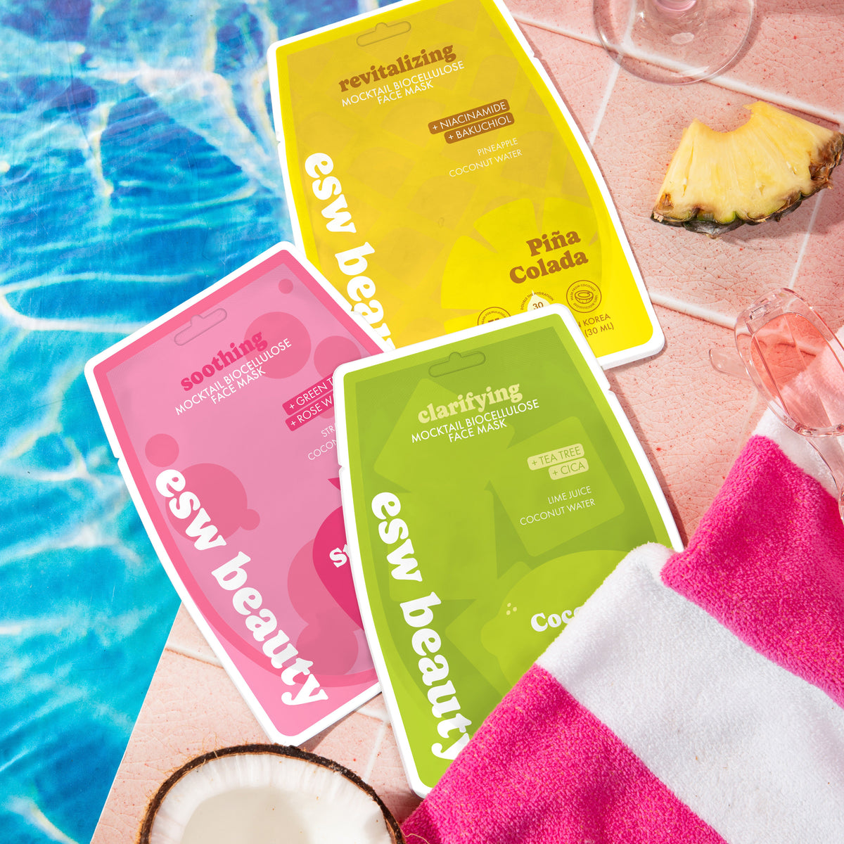 Mocktail Biocellulose Face Mask Set