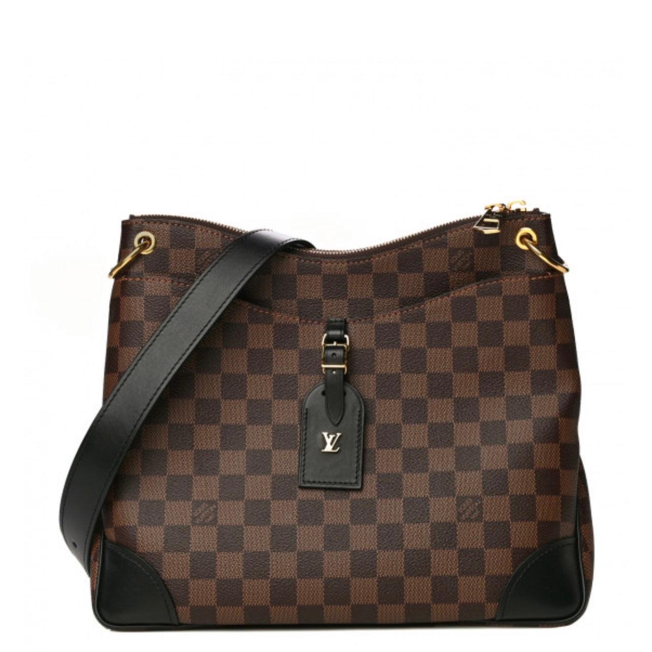 USED Louis Vuitton Damier Ebene Odeon MM Black