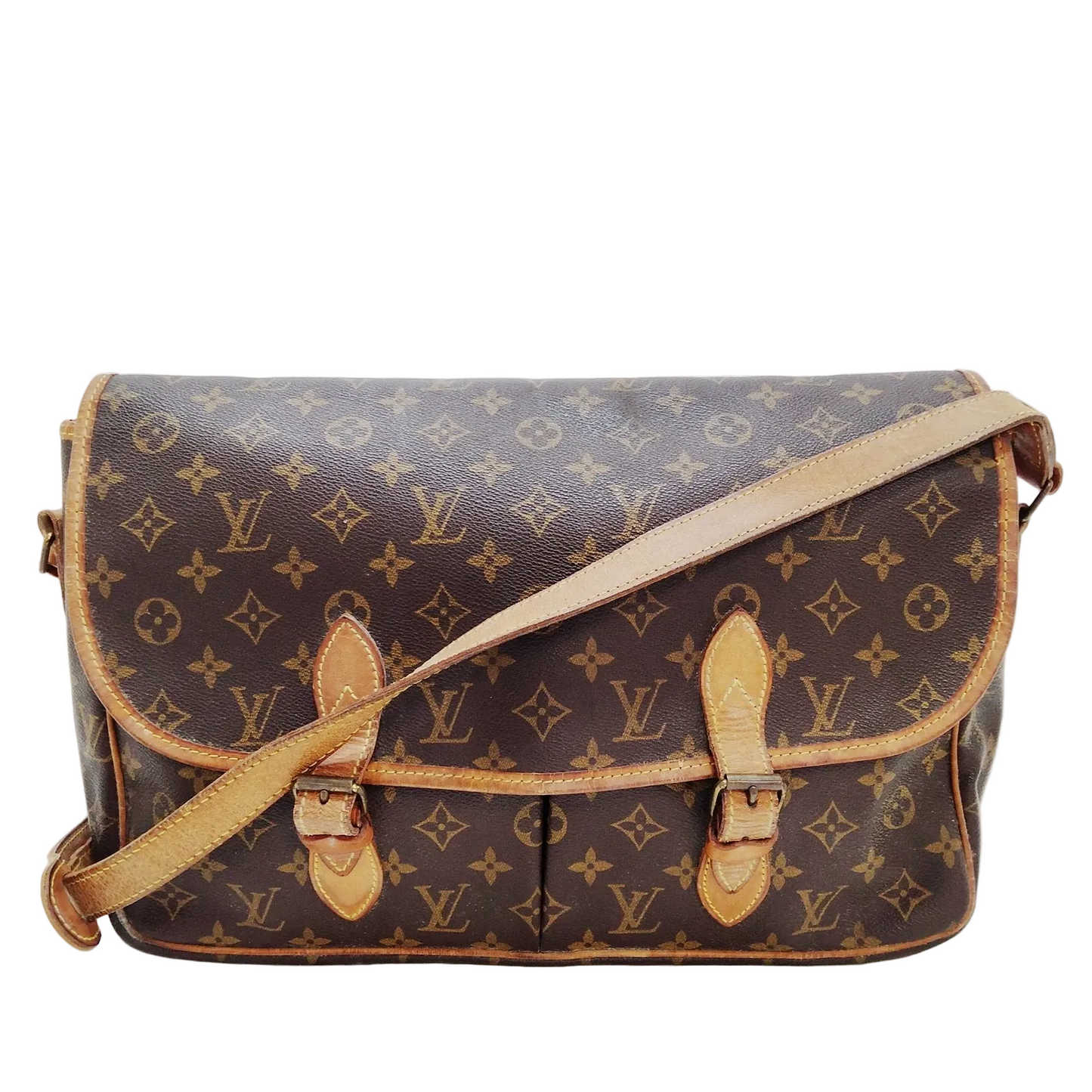 $1550 1992 Louis Vuitton Monogram Sac Gibeciere GM AR0992