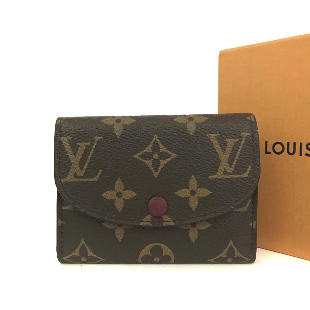 Louis Vuitton Monogram Porte Monnaie Rosalie Coin Purse Wallet Brown/6CF1215