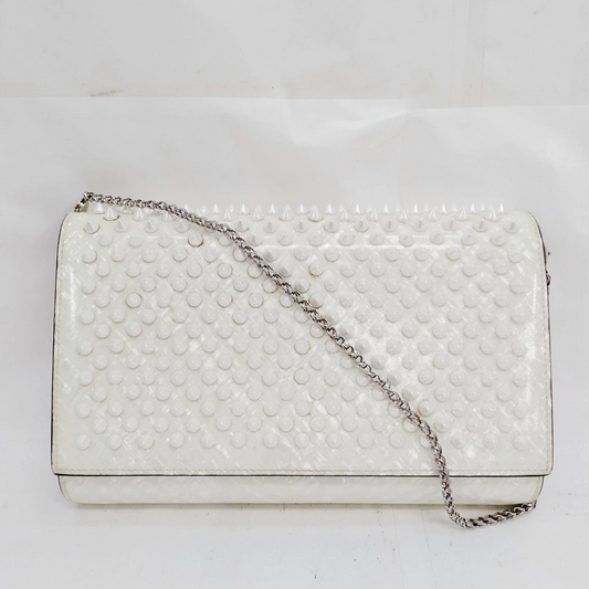 Christian Louboutin Shoulder Bag White Leather
