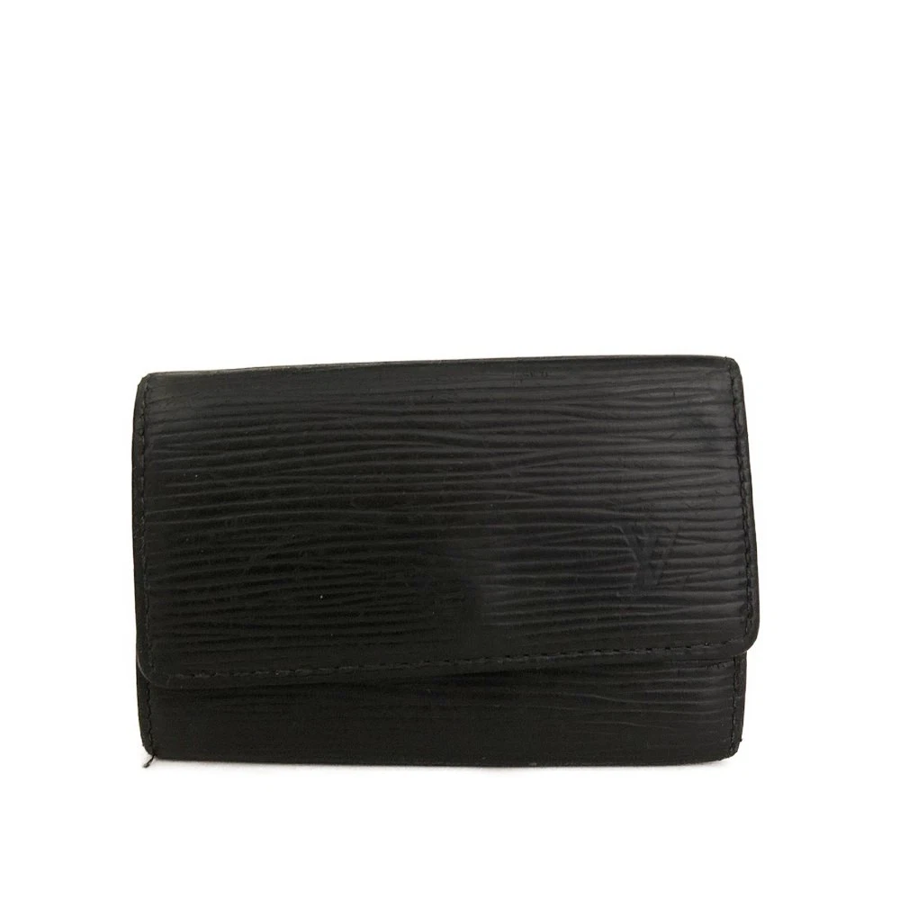 $445 Louis Vuitton Epi Multicles Leather 6 Ring Key Case Black CA0014