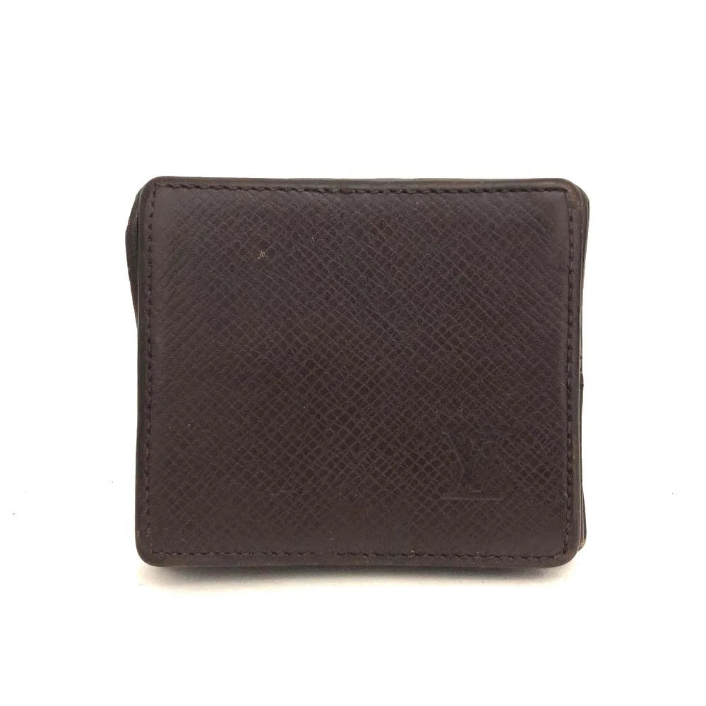 Louis Vuitton Taiga Porte Mannaie Boite Leather Coin Purse Wallet MI0968