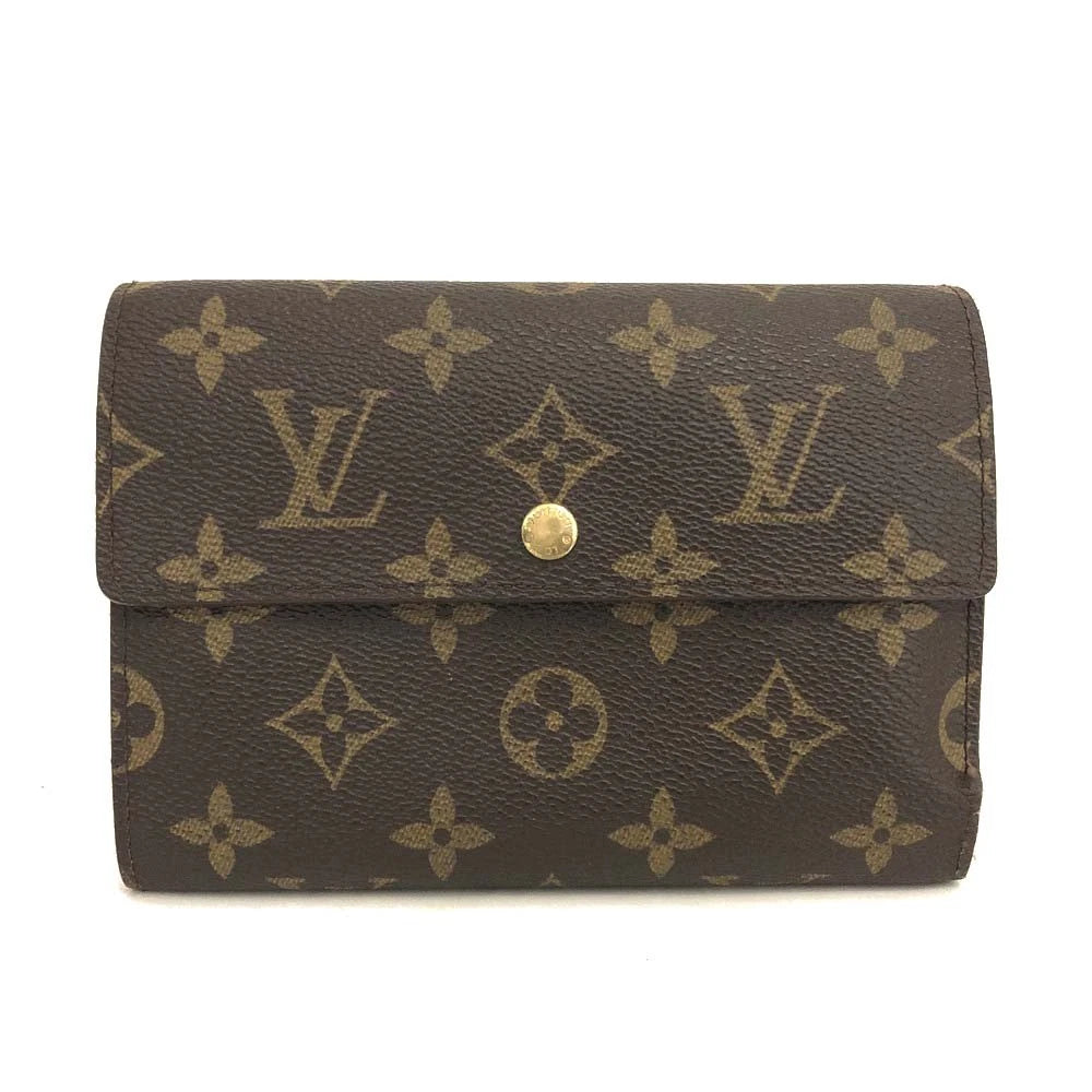 Louis Vuitton Monogram Porte Tresor Etui Papiers Trifold Wallet SP0385