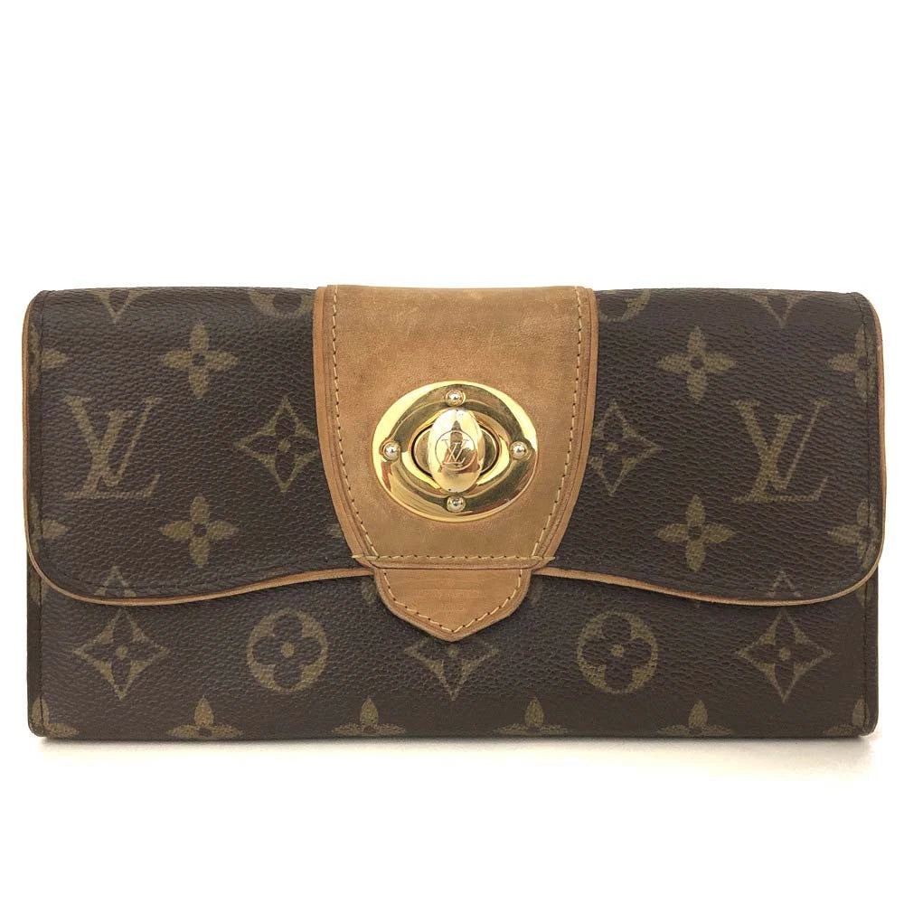 Louis Vuitton Monogram Portefeuille Boetie Long Wallet Brown CA2089