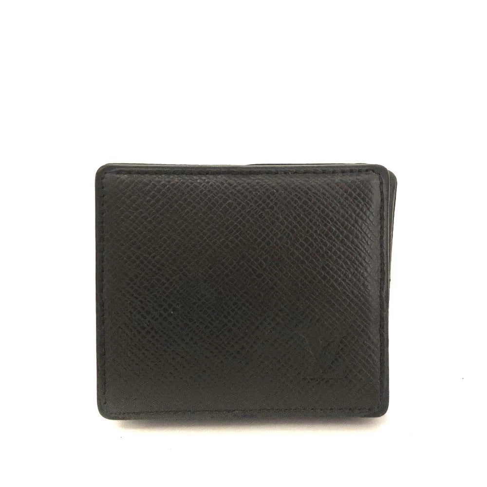 Louis Vuitton Taiga Porte Mannaie Boite Leather Coin Purse Wallet CT0036