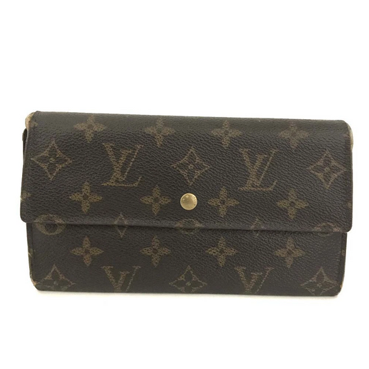 Louis Vuitton Monogram Porte Tresor International Long Wallet Brown TH1909